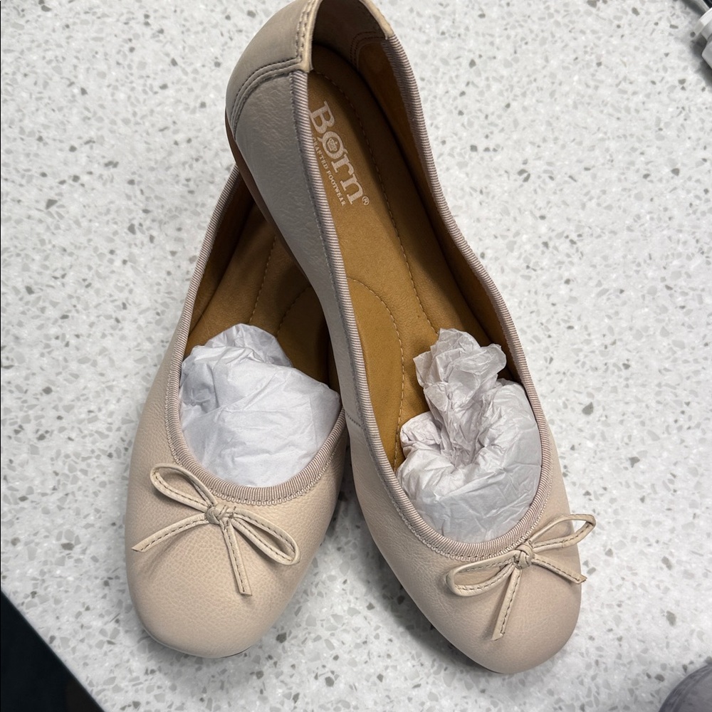 Born Women's Ballet Flats in Blush Beige